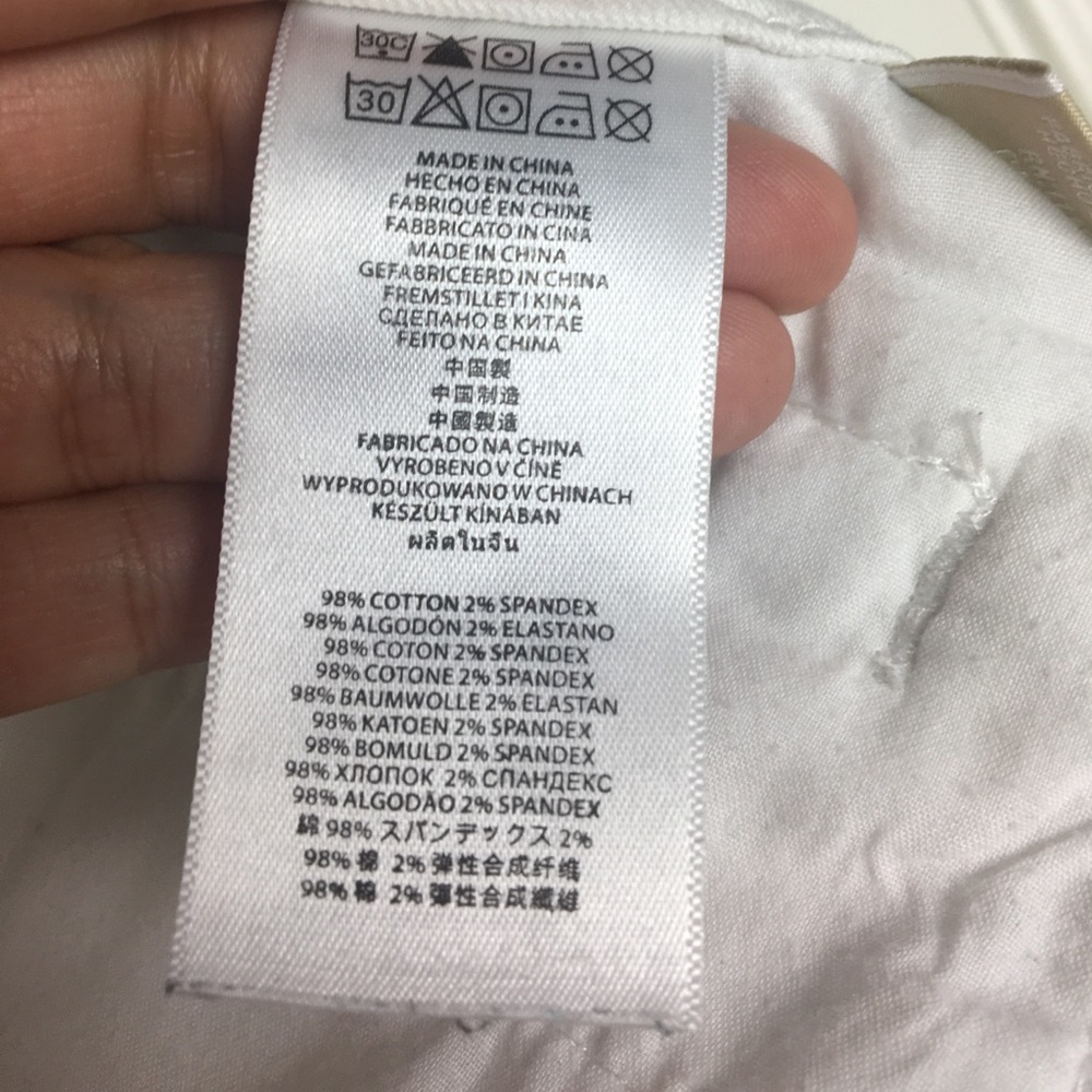🛍SOLD🛍Michael Kors Skinny Jeans Izzy White Sz 20 - Picture 8 of 8